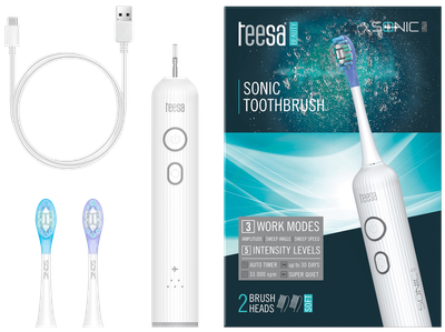 Szczoteczka elektryczna Teesa Sonic Elite Biała