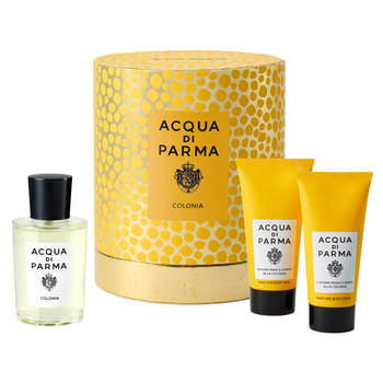 Набір унісекс Acqua Di Parma Colonia одеколон 100 мл + Рідке мило для рук та тіла 75 мл + Лосьйон для рук та тіла 75 мл (8028713821776)