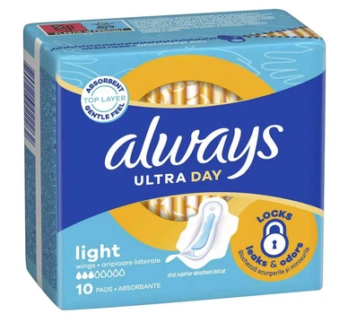 Прокладки Always Ultra Light (3 капли) 10шт