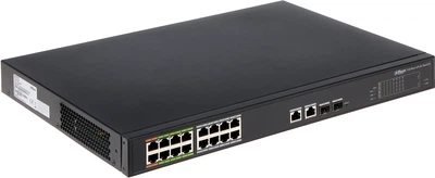 Przełącznik sieciowy Dahua LR2218-16ET-240 18-Portowy SFP Czarny (6939554913174)