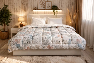 Одеяло Руно зимнее полуторное 140х205 см шерстяное чехол бязь Wool Comfort (321.02ШУ_Wool Harmony)