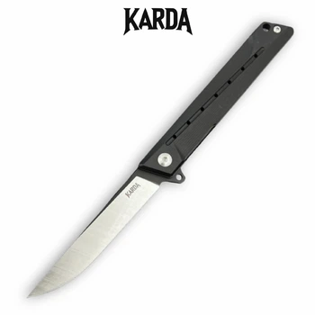 Ніж складний Karda J024 Black Handle Drop-Point
