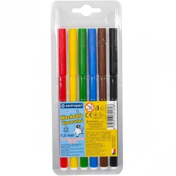 Фломастеры CENTROPEN 6 цветов - CENTROPEN - 7790/06