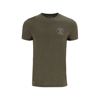 Футболка Simms Stacked Bass T-Shirt Military Heather XL