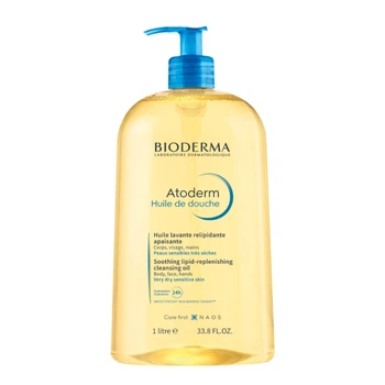 Масло для душа для тела и лица Bioderma Atoderm питательное от раздражений чувствительная сухая атопическая кожа 1л