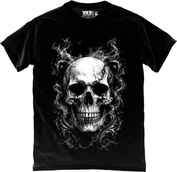 Футболка мужская TKT Import Череп у диму черная размер XXL (TKR-DRIPPDO-XXL)