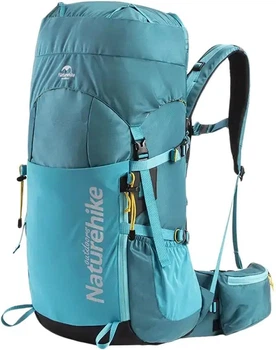 Туристичний рюкзак Naturehike NH18Y045-Q 45 л алюмінієвий каркас, вентиляція спинки Blue