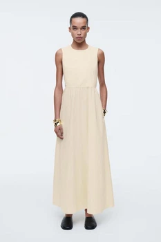 Сукня жіноча COS open-back cotton midi dress 1277936002 Eur 38 Екрю