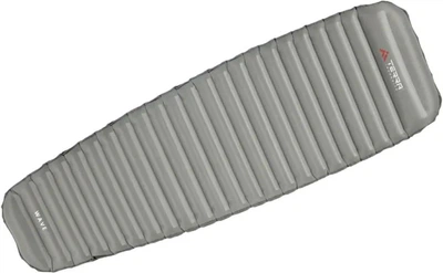 Надувной килимок Terra Incognita Wave M 20D Nylon Rip Stop для велотуризма и походов Grey