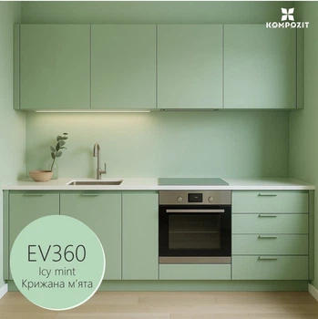 Емаль акрилова шовковисто-матова EV360 Крижана м'ята VELUX 0,75л