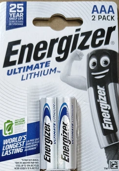 Батарейки Energizer Ultimate AAA LR3 Lithium 2шт.