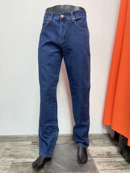 Джинси Wrangler чоловічі котон брокс прямі 36 сині