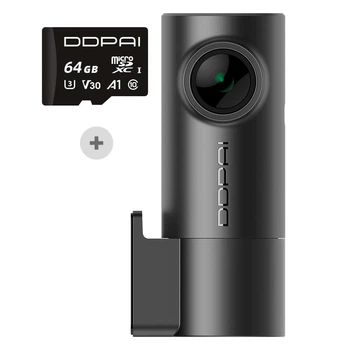 Відеореєстратор DDPai Mini PRO 2K Wi-Fi (DR1103-02) + 64GB Class 10 Micro SD Card