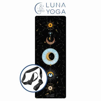 Премиальный коврик для йоги Luna Yoga 1830х680х4 см Night Sky (LunaYogaMatNightSky)