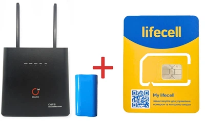 4G роутер Olax Олакс AX9 PRO B WIFI модем під сім карту акумулятор 4000 mAh дві антени + Лайф безліміт