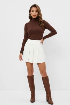 Юбка-шорты женская однотонная молочного цвета Fashion размер 42-44 (216995)