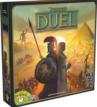Настільна гра 7 Wonders Duel (7 Чудес: Дуель) французькою мовою для 2 гравців