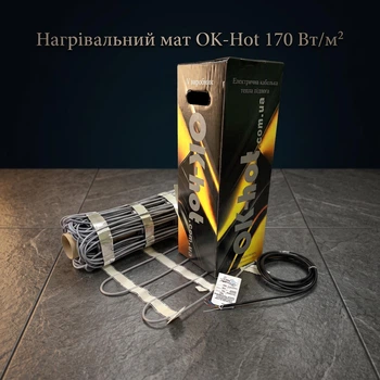 Греющий мат для теплого пола Ok-hot 170 Вт/м2 0.85 м²(145 Вт)