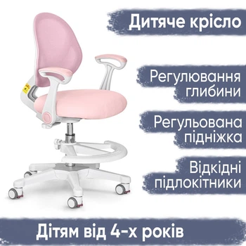 Дитяче крісло Evo-kids Mio Air Pink (арт.Y-307 KP)