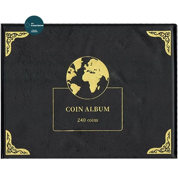 Альбом для монет 240 кишень. Органайзер для колекції монет Coin Collection Book
