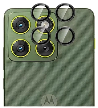 Защитное стекло DK для Motorola Edge 70 Fusion | на камеру Lens Metal Ring Eagle Eye (023844) (black)