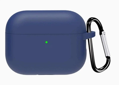 Чехол-накладка DK для Apple AirPods Pro 3 | Silicone Candy Friendly с карабином (dark blue)