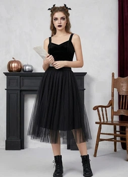 Пишна фатинова спідниця на Хелловін Honey Fashion Accessories M/L чорний (10-40)
