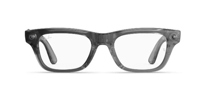 Смарт-очки Ray-Ban Meta Blayzer Optics Gen 2 Standard Matte Transparent Ice Grey / Clear (RW7001 8529 50-19)