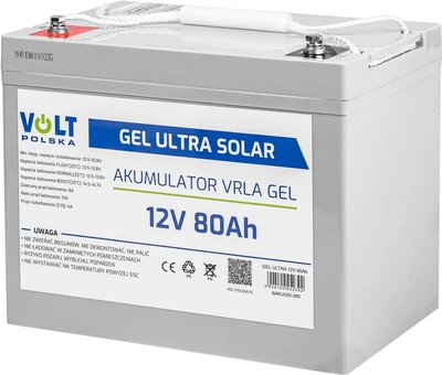 Аккумуляторная батарея Volt Polska GEL ULTRA SOLAR 12V 80Ah (6AKUGEL080)