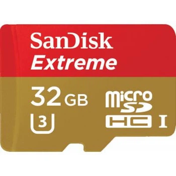 Карта памяти SanDisk 32GB microSD class 10 V30 A1 UHS-I U3 Extreme Action (SDSQXAF-032G-GN6AA) (351844)