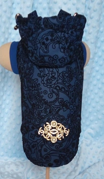Жилетка синяя с капюшоном xxs (0034)