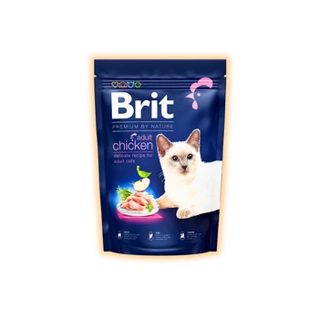 Сухий корм Brit Premium з куркою для дорослих котів усіх порід, 1.5 кг