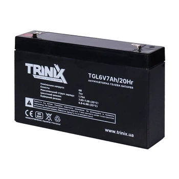 Аккумуляторная батарея гелевая 6В 7Ач Trinix TGL6V7Ah/20Hr GEL (44-00072)