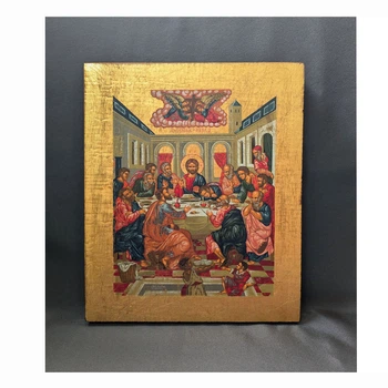 Писаная икона Тайная Вечеря 15×19 см
