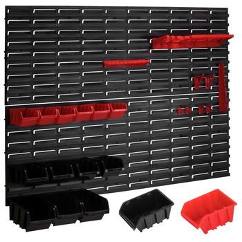 Панель для инструментов 115x78 см 76 аксессуаров для мастерской Kraft&Dele LS-2151