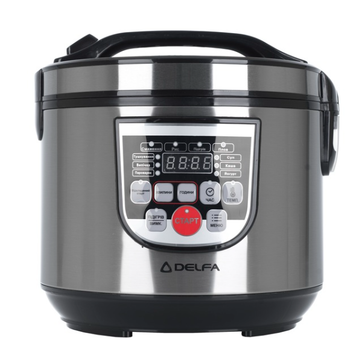 Мультиварка Delfa DMC-500 700 Вт 4 л сріблястий з чорним
