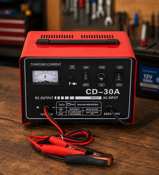 Зарядное устройство для Heckermann CD-30A 12В/24В / Зарядка для АКБ / Мощное зарядное устройство