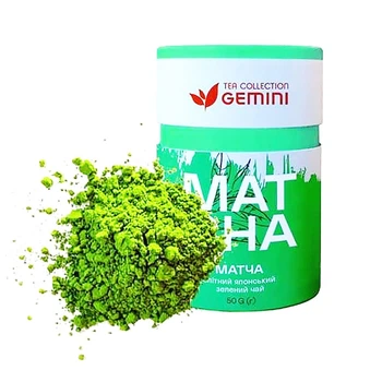 Чай Матча Зеленая Gemini в тубусе 50 г