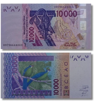 Банкнота 10000 франків Того 2009 рік UNC