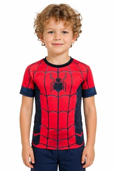 Детская футболка Человек-Паук ⬩ рашгард Spider-Man Jeccordi ⬩ красный ⬩ 120