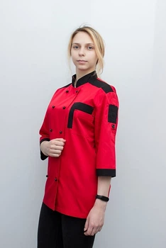 Китель повара красный женский 56