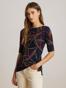 Футболка бавовняна жіноча Ralph Lauren 61159125 S Синя (1159862283)