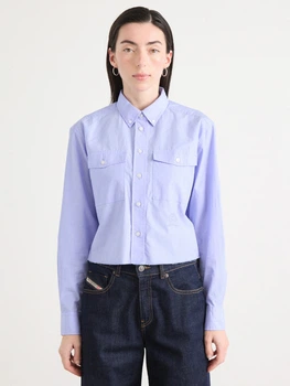 Рубашка хлопковая женская Tommy Hilfiger 34182433 XL Сиреневая (1160472422)