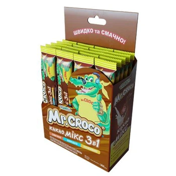 Упаковка Mr.Croco Золотое зерно растворимый Какао Микс 20 шт х18 г 360 г
