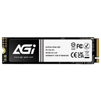 SSD накопитель AGI 512Gb AI298 M.2 2280 PCIe Gen 3x4 NVMe 1.3 3D NAND