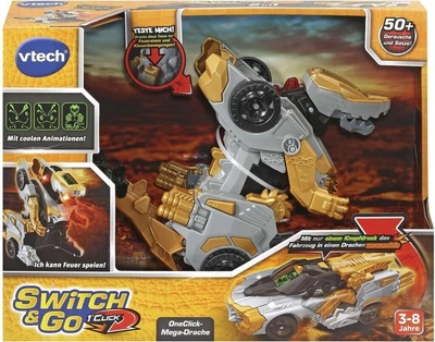Ігрова фігурка Vtech Switch & Go Dinos OneClick Mega Dragon 45 см (3417765288647)