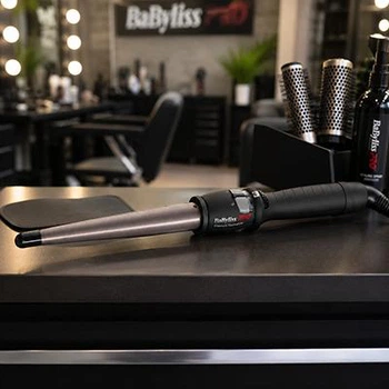 Плойка конічна BaByliss PRO 13-25 мм для волосся професійна з терморегулятором, титано-турмалінове покриття, для перукарів (3І ETTО8ZZBAB)