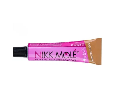 Краска для бровей и ресниц Nikk Mole Light Brown, 15 мл