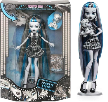 Лялька Mattel Монстер Хай Френкі Штейн Ріл Драма Monster High Frankie Stein Reel Drama Doll