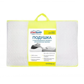 Подушка ортопедическая Eurosleep LATEX ERGO